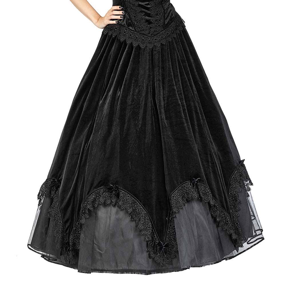 Sinister - 1153 Long skirt - Black Product image